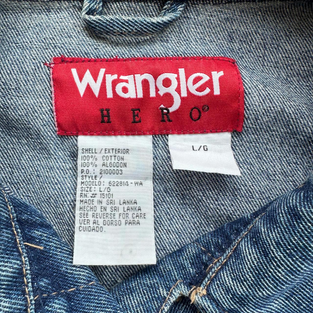 Vintage Wrangler Hero Denim Jacket Size L