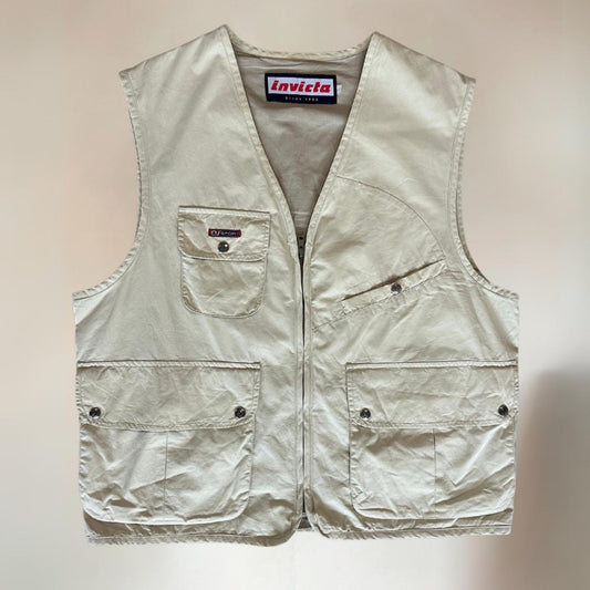 90s Vintage Utility Vest Size M