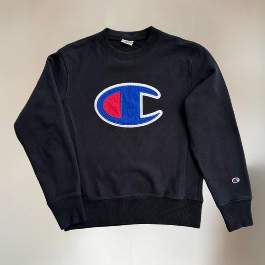 70s Champion Black Sweatshirt Size M
