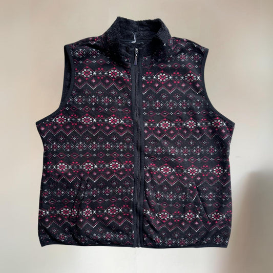 Funky Vintage Fleece Gilet Size L
